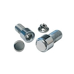 25 PC BAG CHROME 7/16 & 1/2 HOLE PL