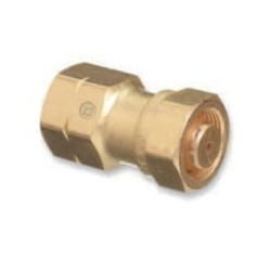 Brass Cylinder Adaptor – CGA-520 "B" Tank Acetylene to CGA-510 POL Acetylene