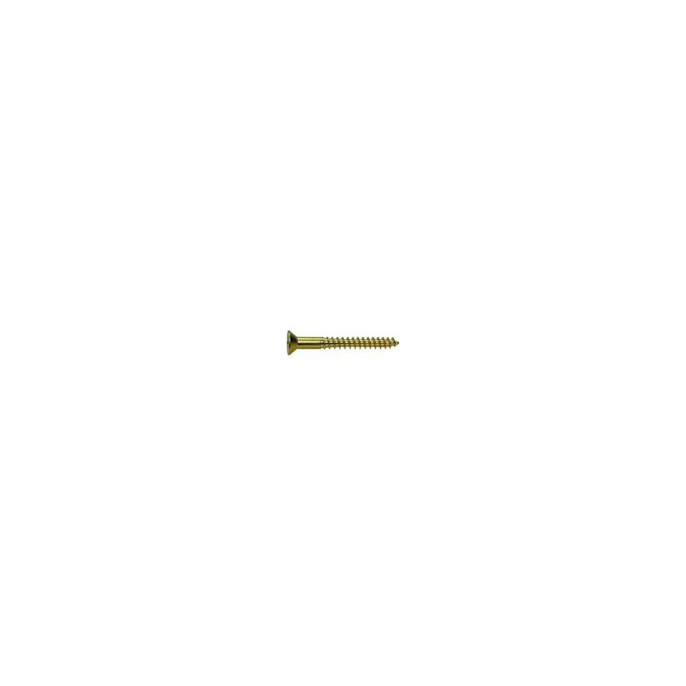 14x2 1/2" Flat Hd Phil Brass Wood Scr