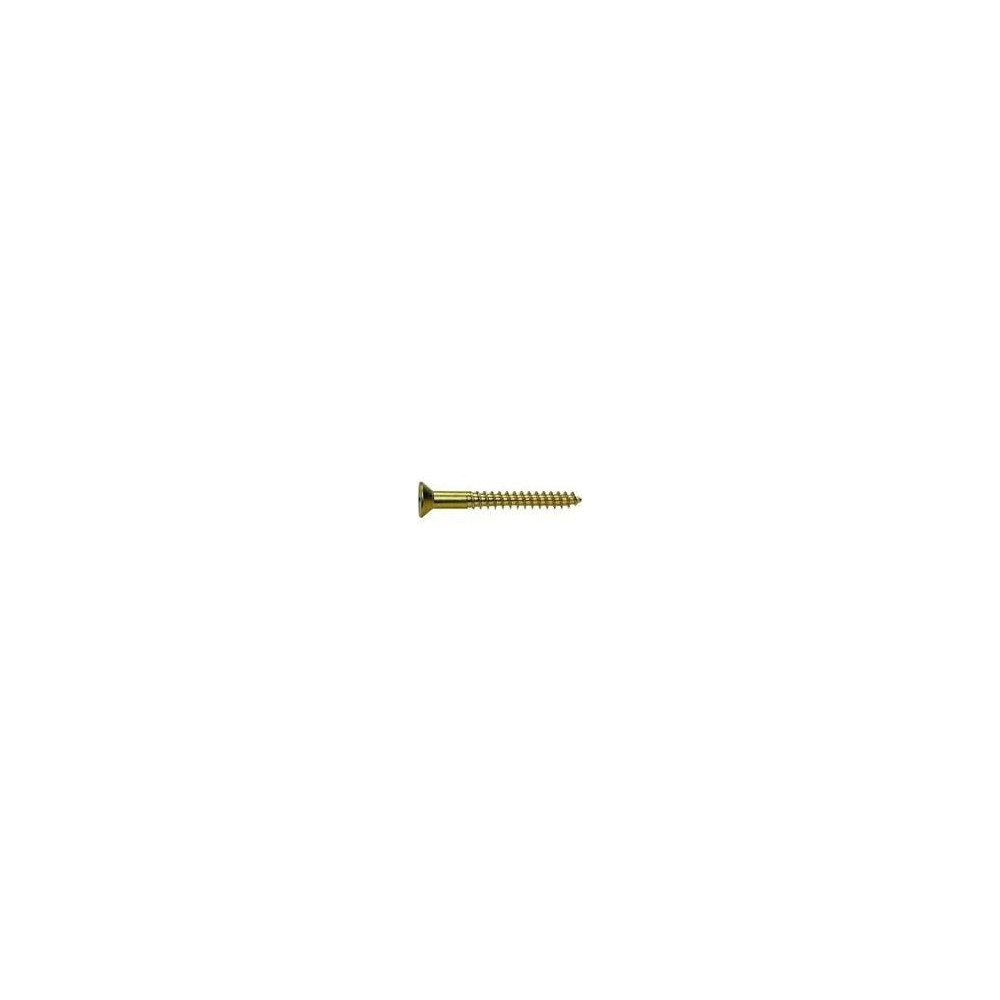 No.10x1 1/4 FLAT HEAD SLOT BRASS WOOD S...