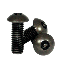 10-32 x 1 Alloy Tamper-Resistant Button Head Socket Cap Screw, Thermal Black Oxide