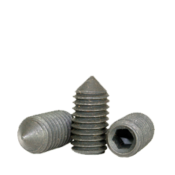10-24 x 5/16 Alloy Steel Socket Set Screw, Cone Point, Thermal Black Oxide