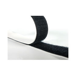 5/8 in Black Loop Fastener Adhesive Back – 27.5 yd Roll