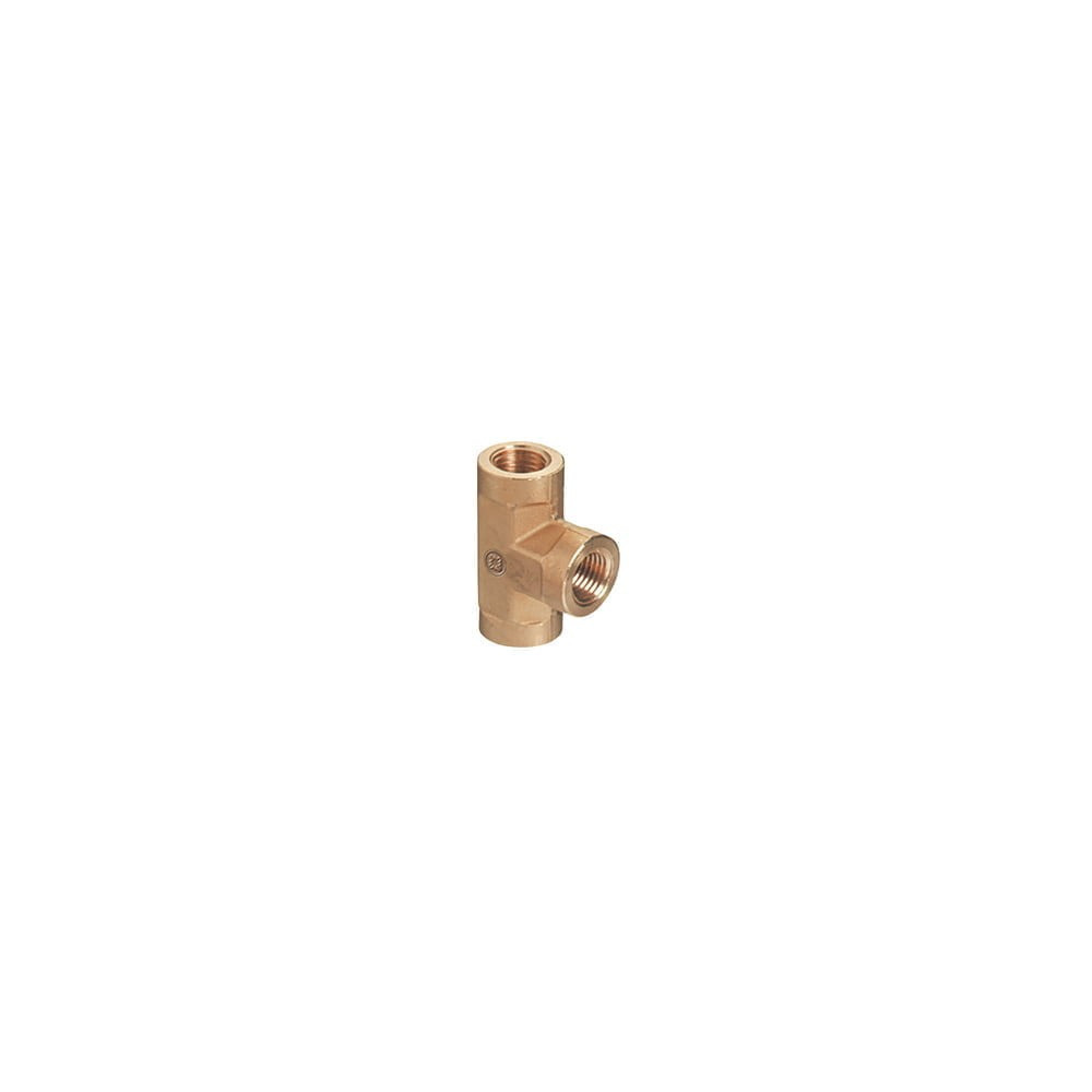 Pipe Thread Tees – 3,000 PSIG, Brass, 1/4" NPT