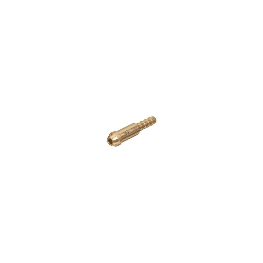 Inert Arc Nipples – 200 PSIG, Brass, 2 7/32" Length, 3/16" Hose I.D.