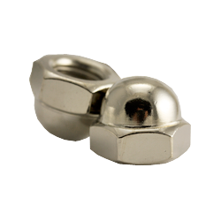 10-24 Acorn Nut 2 Piece Nickel Plated