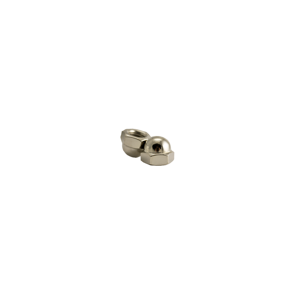 1/4"-20 Acorn Nut 2 Piece Nickel Plated