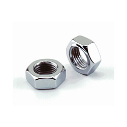 10 PC BAG CHROME 1/4-20 JAM NUT
