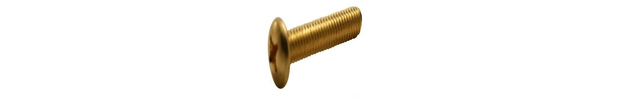 Phillips Pan Machine Screws Brass