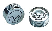 10 PC BAG CHROME M10 CAP FOR HEX BOLT SKULL