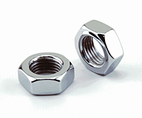 10 PC BAG CHROME 1/4-20 JAM NUT