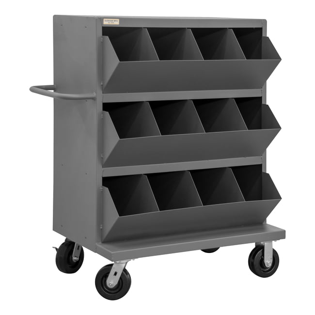 Mobile Bin, Heavy Duty, 12 Openings