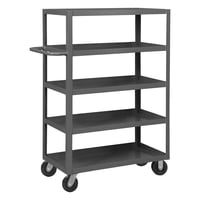 Stock Cart, 5 Shelf - Gray; 14 Gauge Steel