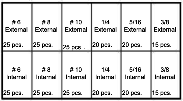 184706 INTERNAL & EXTERNAL LOCK WASHERS