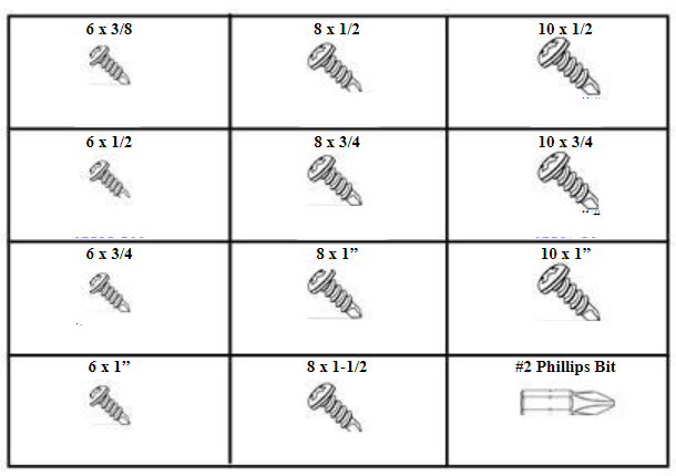 195781 PHILLIPS PAN HEAD DRILL & TAP SCREWS