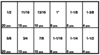 184685 INTERNAL RETAINING RINGS