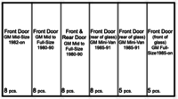 WINDOW GUIDE RETAINERS NYLON