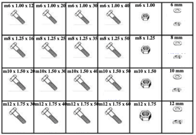 175839 METRIC HEX HEAD CAP SCREWS