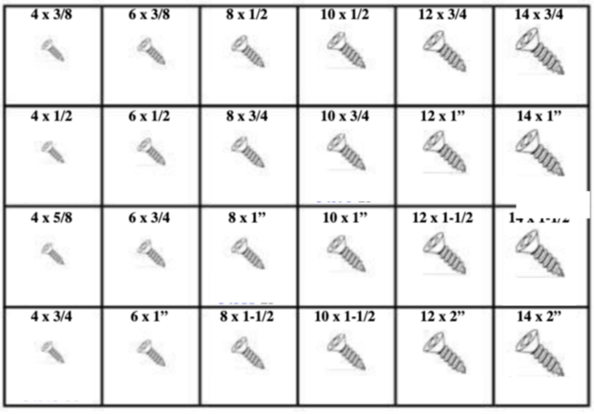 180917 PHILLIPS FLAT HEAD SHEET METAL SCREWS