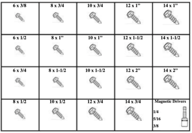 185074 HEX WASHER HEAD DRILL & TAP SCREWS