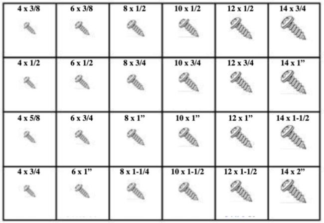 185104 PHILLIPS PAN HEAD SHEET METAL SCREWS