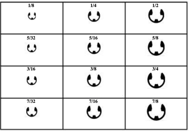 185113 "E" TYPE RETAINING RINGS