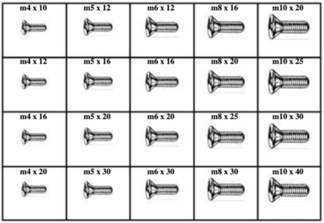 185152 METRIC FLAT SOCKET CAP SCREWS