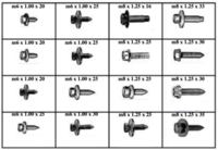 185025 METRIC BODY BOLTS