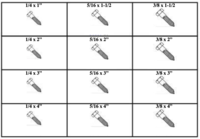 185080 HEX HEAD LAG BOLTS