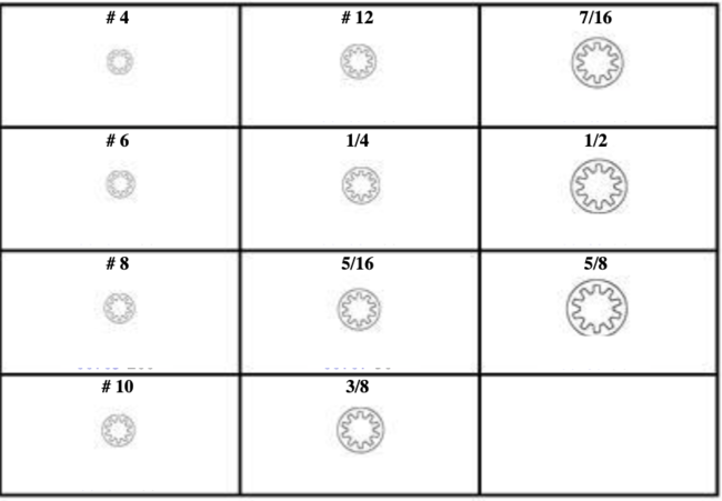 184862 Star Lock Washers