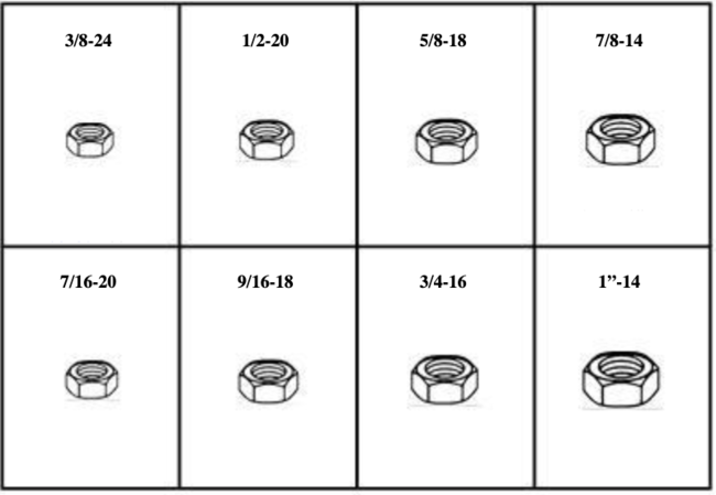 184875 FINISHED HEX JAM NUTS