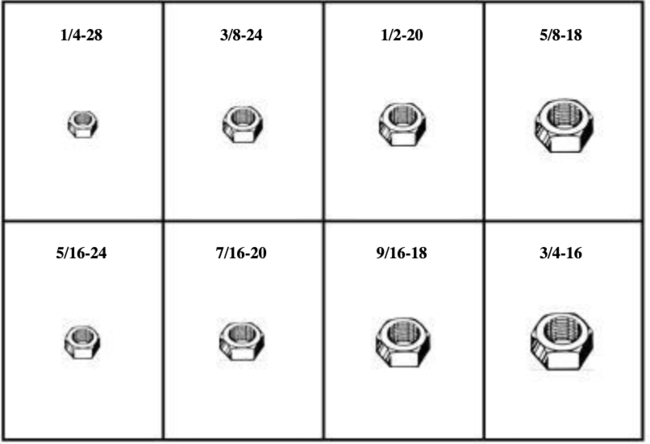 184915 FINISHED HEX NUTS - GRADE 8