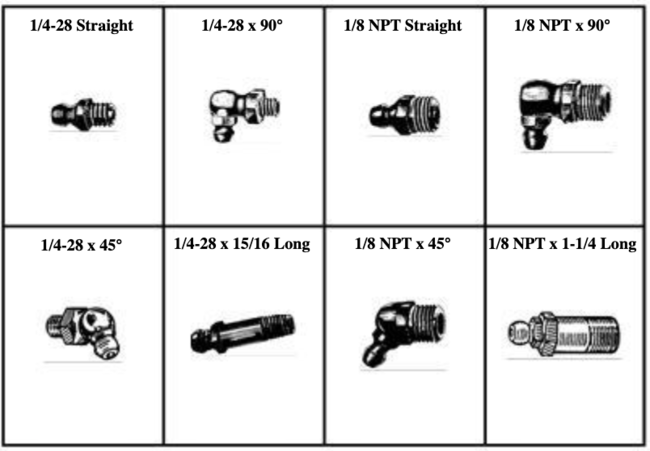 184966 GREASE FITTINGS