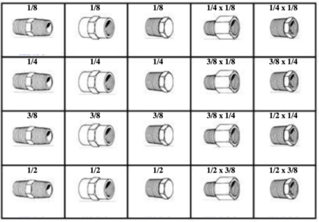 184972 BRASS PIPE FITTINGS