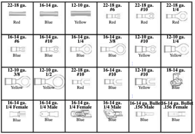 184984 VINYL INSULATED WIRE TERMINALS