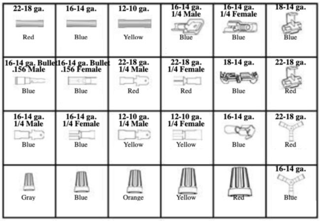 184985 VINYL INSULATED WIRE TERMINALS