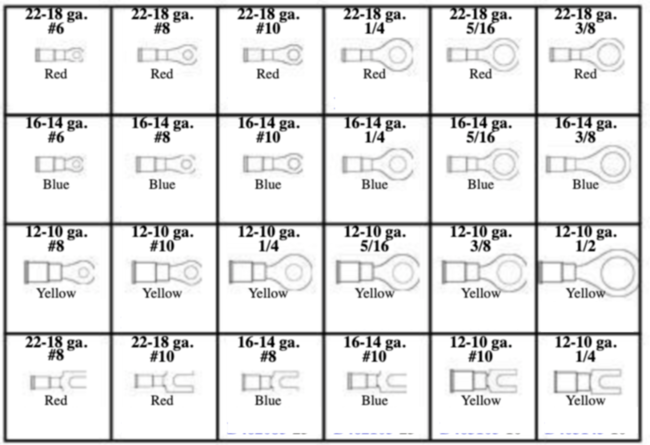 184986 VINYL INSULATED WIRE TERMINALS