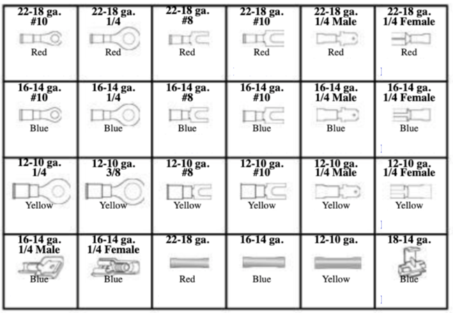 VINYL INSULATED WIRE TERMINALS