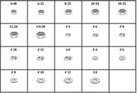 MACHINE SCREW NUTS, FLAT & LOCK WASHERS