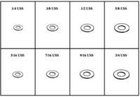 USS FLAT WASHERS - GRADE 8