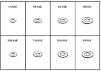 184897 SAE FLAT WASHERS - GRADE 8