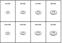 184898 USS FLAT WASHERS - GRADE 8