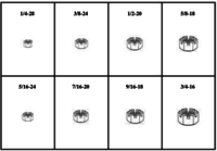 184919 FINISHED SLOTTED HEX NUTS