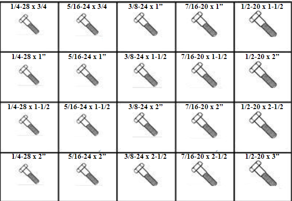 175803 HEX HEAD CAP SCREWS - GRADE 8