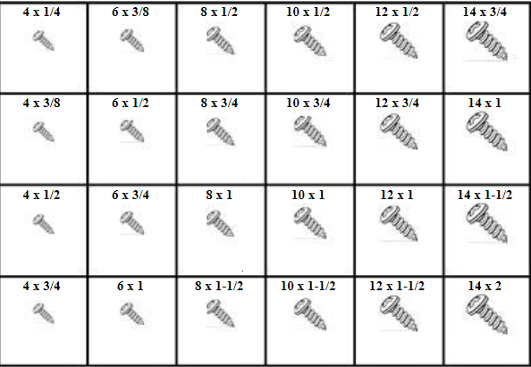 PHILLIPS PAN HEAD SHEET METAL SCREWS