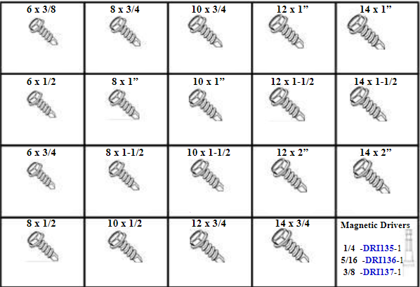 HEAD WASHER HEAD & TAP SCREWS