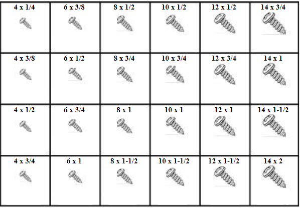 184798 PHILLIPS PAN HEAD SHEET METAL SCREWS