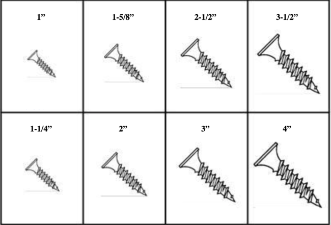 184807 DRYWALL SCREWS