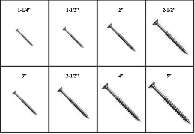 184809 SQUARE DRIVE DECKING SCREWS