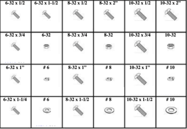 184813 SLOTTED ROUND HEAD MACHINE SCREWS